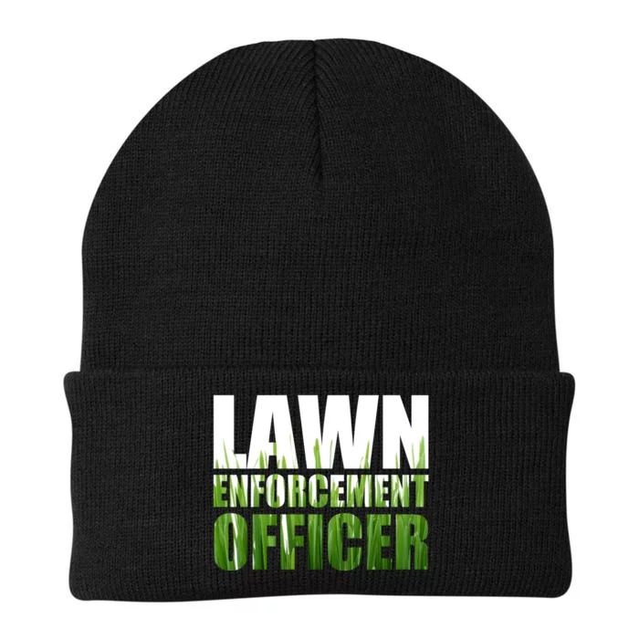 Lawn Enforcement Officer Grass Cutting Mowing Landscape Gift Knit Cap Winter Beanie