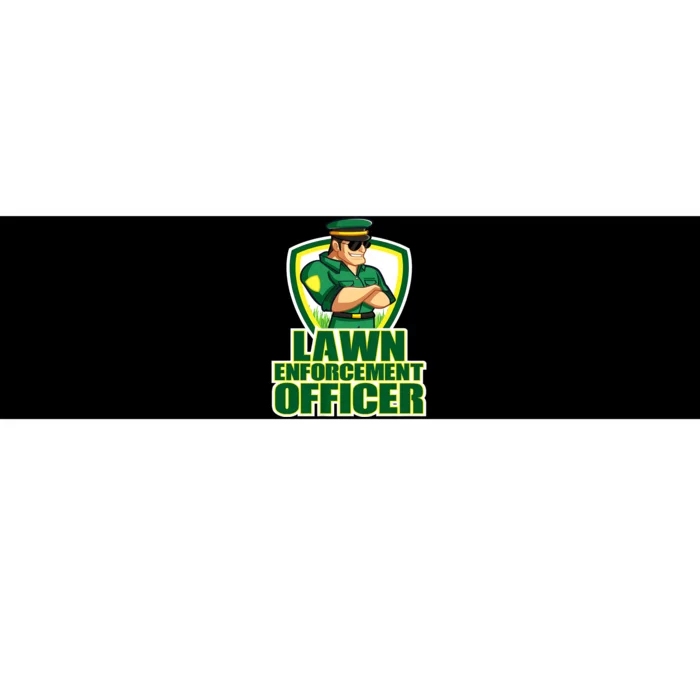 Lawn Enforcement Officer Grass Mowing Dad Fathers Day Gift Bumper Sticker