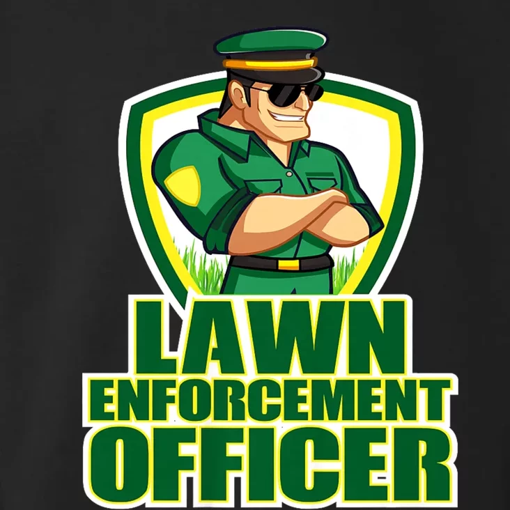 Lawn Enforcement Officer Grass Mowing Dad Fathers Day Gift Toddler Hoodie