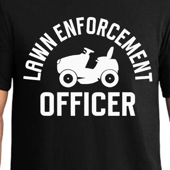 Lawn Enforcement Officer Funny Gardening Lawn Mower Pajama Set