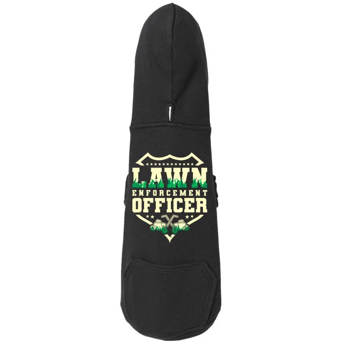 Lawn Enforcement Officer Lawn Care Doggie 3-End Fleece Hoodie