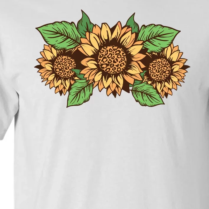 Leopard Flowers Tall T-Shirt