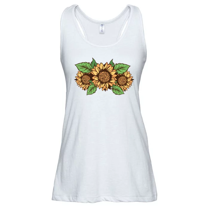 Leopard Flowers Ladies Essential Flowy Tank