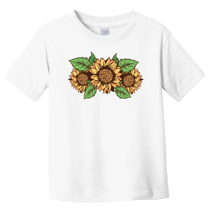 Leopard Flowers Toddler T-Shirt