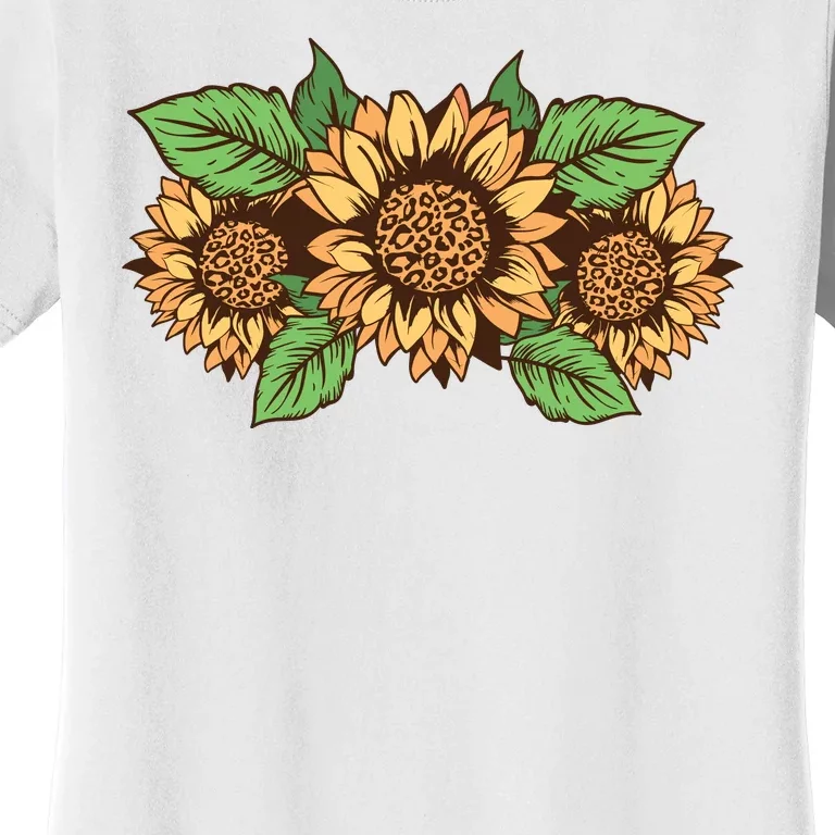 Leopard Flowers Women's T-Shirt