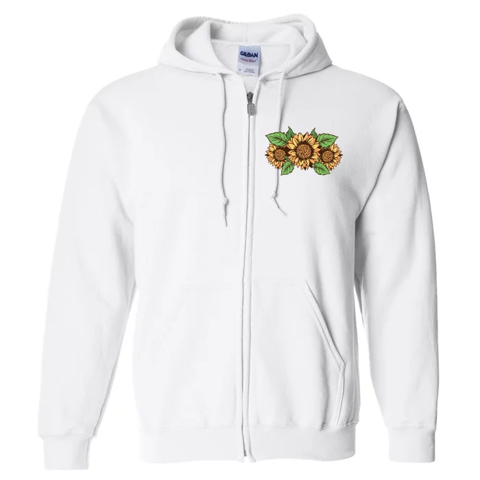 Leopard Flowers Full Zip Hoodie