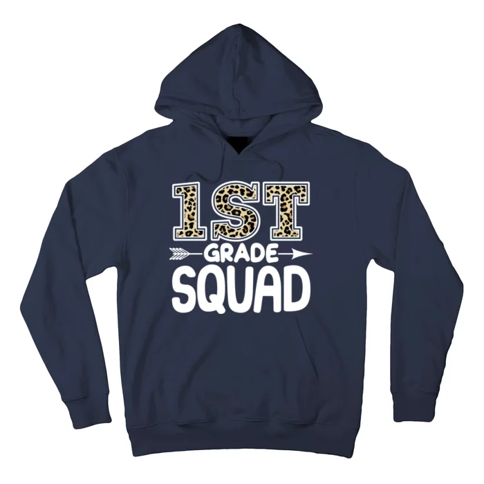 Leopard Print 1st Grade Squad Hoodie