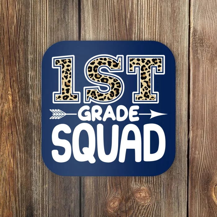 Leopard Print 1st Grade Squad Coaster