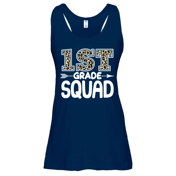 Leopard Print 1st Grade Squad Ladies Essential Flowy Tank