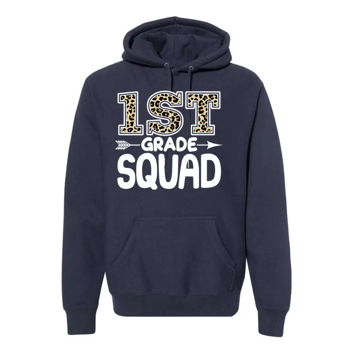 Leopard Print 1st Grade Squad Premium Hoodie