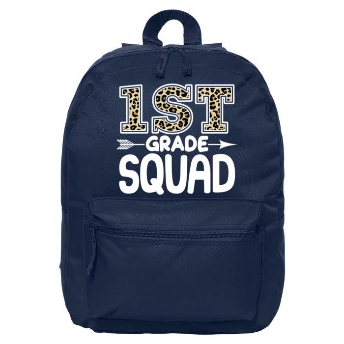 Leopard Print 1st Grade Squad 16 in Basic Backpack