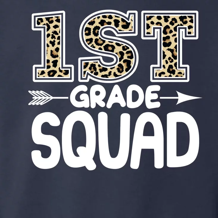 Leopard Print 1st Grade Squad Toddler Hoodie