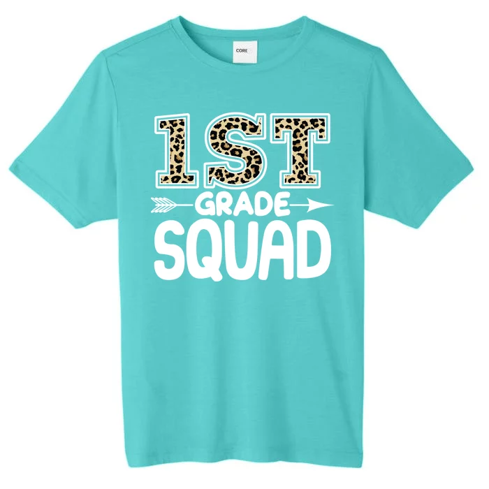 Leopard Print 1st Grade Squad ChromaSoft Performance T-Shirt