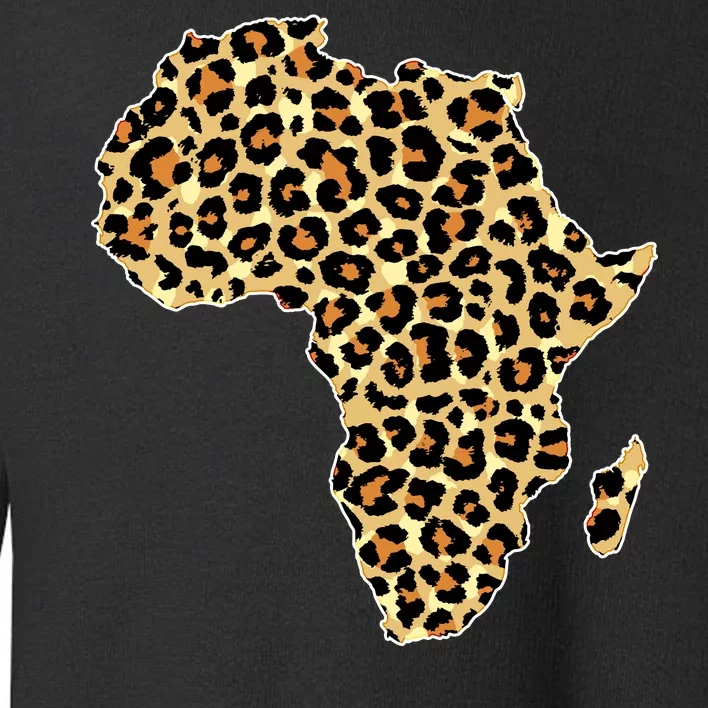 Leopard Print African Map Of Africa Toddler Sweatshirt