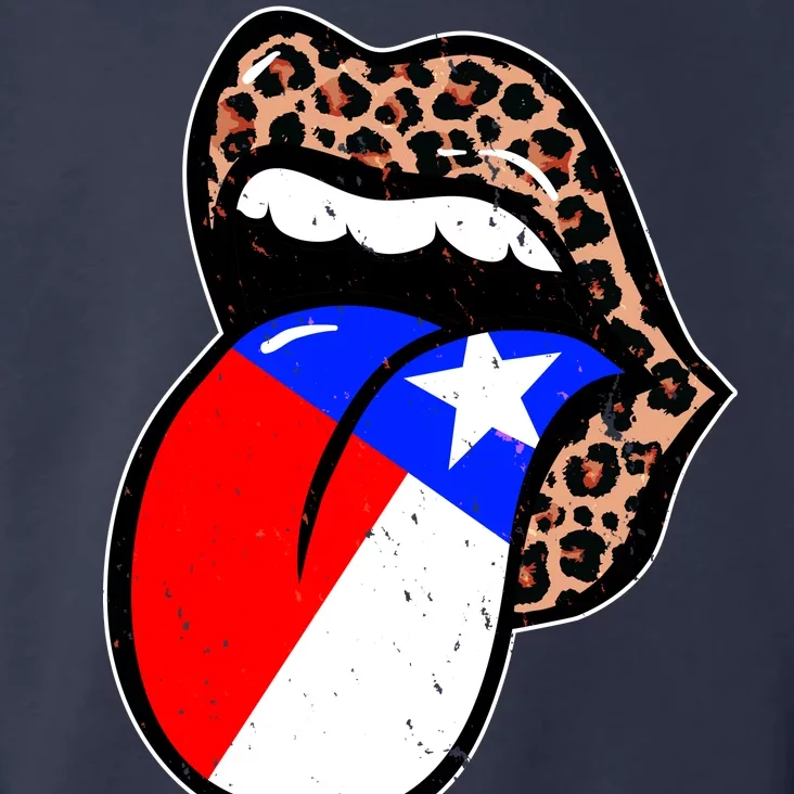 Leopard Print Lips with American Flag Toddler Hoodie