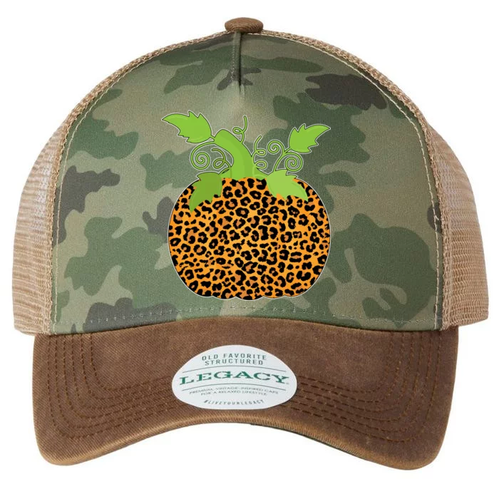 Leopard Print Pumpkin Legacy Tie Dye Trucker Hat