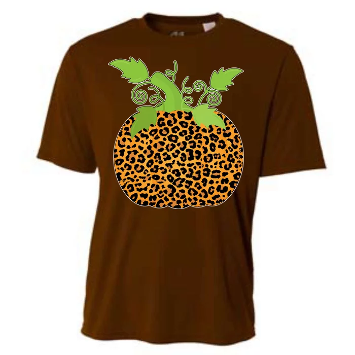 Leopard Print Pumpkin Cooling Performance Crew T-Shirt