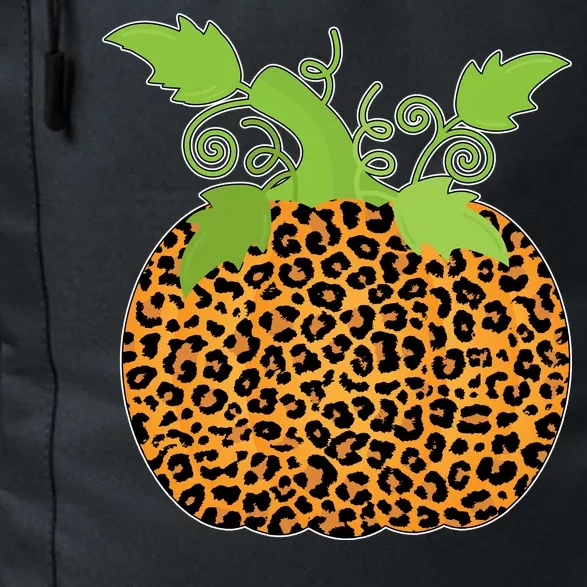 Leopard Print Pumpkin Daily Commute Backpack