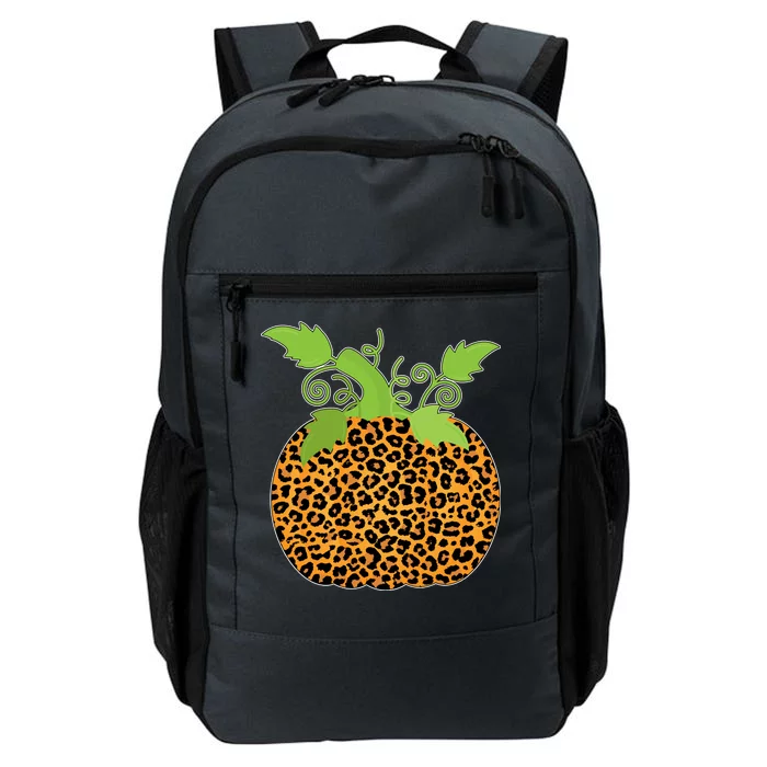 Leopard Print Pumpkin Daily Commute Backpack