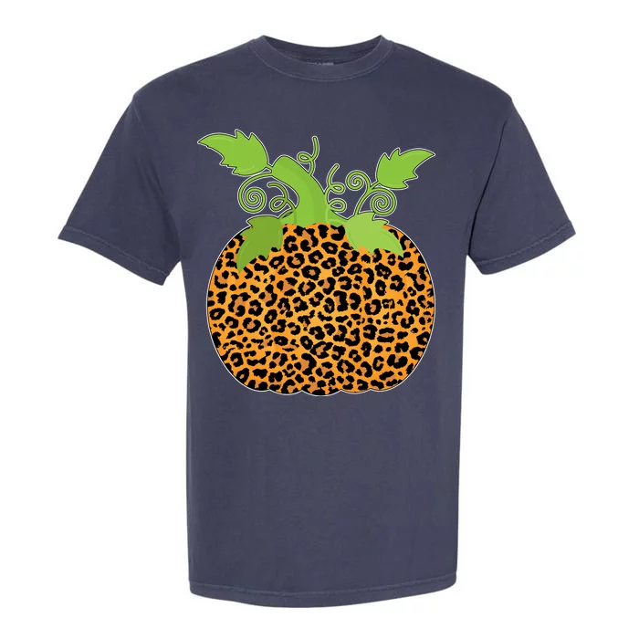 Leopard Print Pumpkin Garment-Dyed Heavyweight T-Shirt