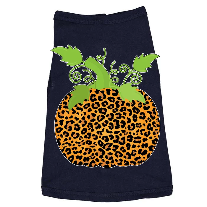 Leopard Print Pumpkin Doggie Tank