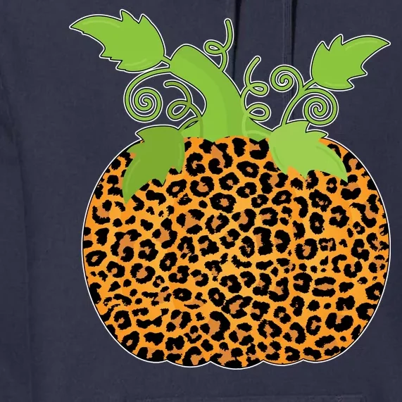 Leopard Print Pumpkin Premium Hoodie