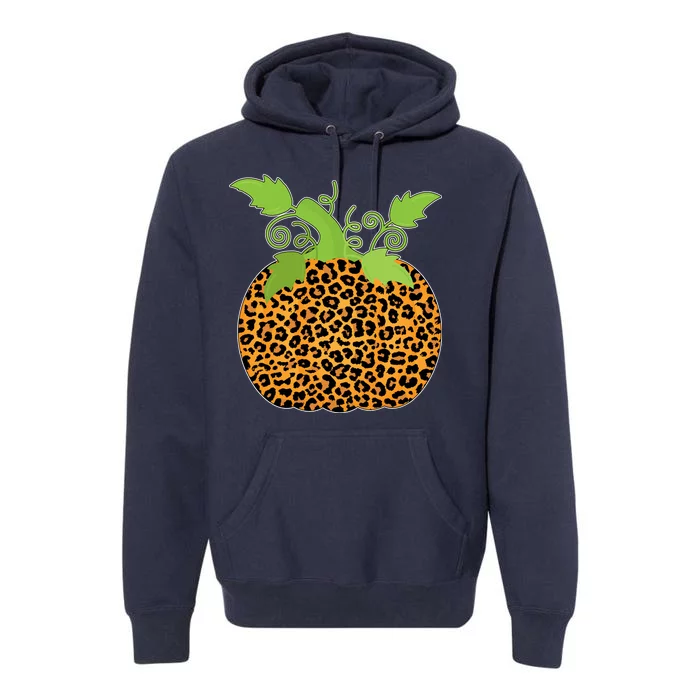 Leopard Print Pumpkin Premium Hoodie