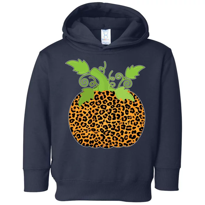 Leopard Print Pumpkin Toddler Hoodie