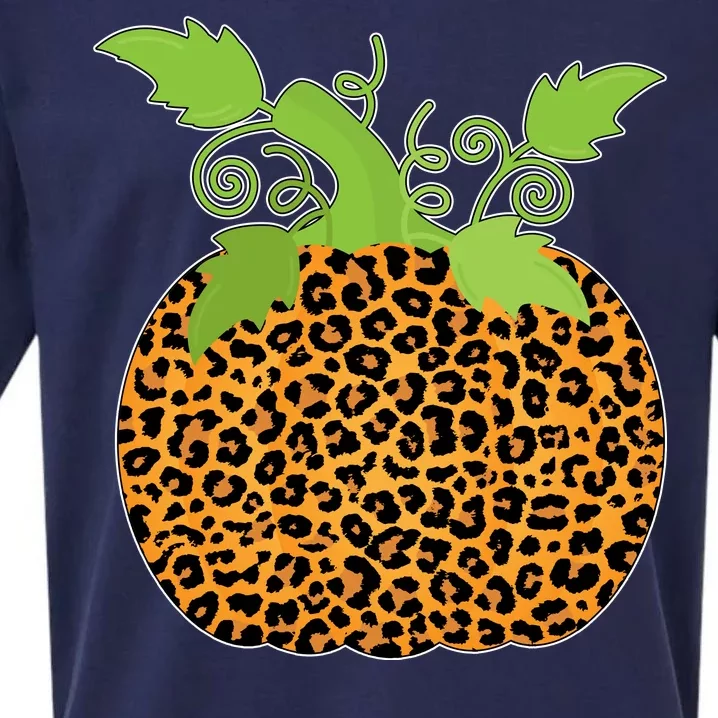 Leopard Print Pumpkin Sueded Cloud Jersey T-Shirt