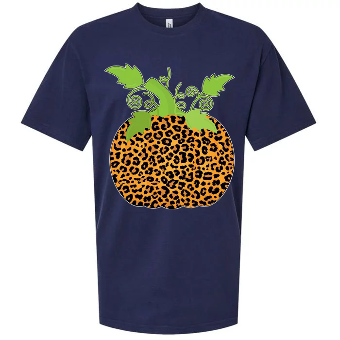 Leopard Print Pumpkin Sueded Cloud Jersey T-Shirt