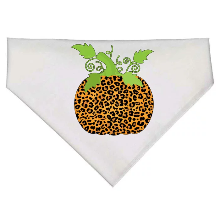 Leopard Print Pumpkin USA-Made Doggie Bandana