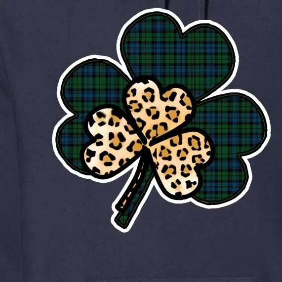 Leopard Shamrocks Clover Premium Hoodie