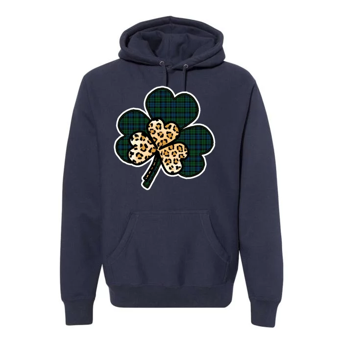 Leopard Shamrocks Clover Premium Hoodie