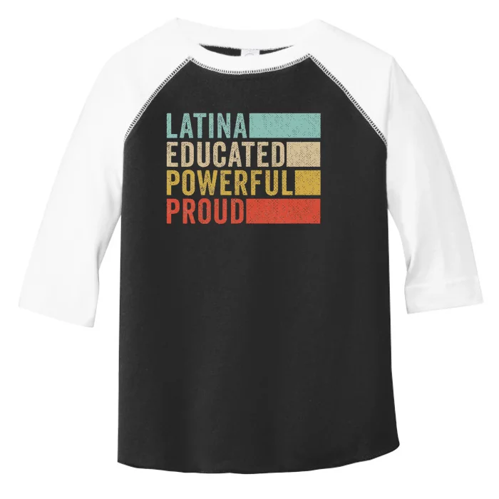 Latina Educated Powerful Proud Toddler Fine Jersey T-Shirt