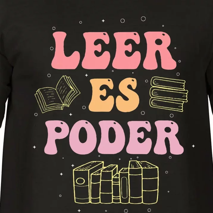 Leer Es Poder Groovy Spanish Teacher Bilingual Maestra Comfort Colors T-Shirt