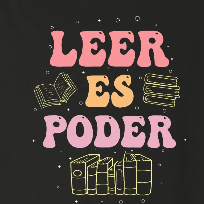 Leer Es Poder Groovy Spanish Teacher Bilingual Maestra Toddler Long Sleeve Shirt