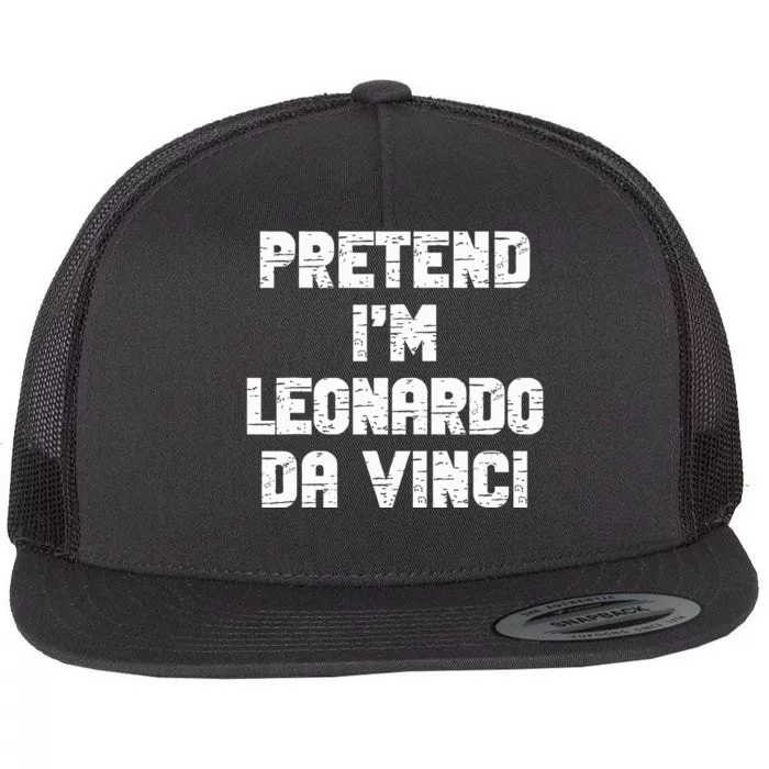 Lazy Easy Pretend Leonardo Da Vinci Party Halloween Costume Flat Bill Trucker Hat