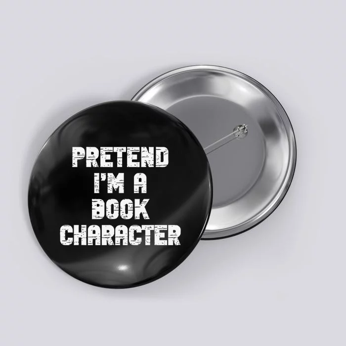 Lazy Easy Pretend IM Book Character Party Halloween Button