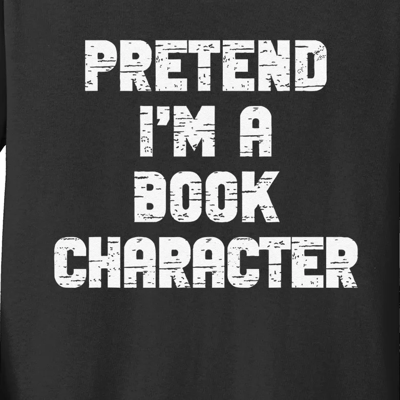 Lazy Easy Pretend IM Book Character Party Halloween Kids Long Sleeve Shirt