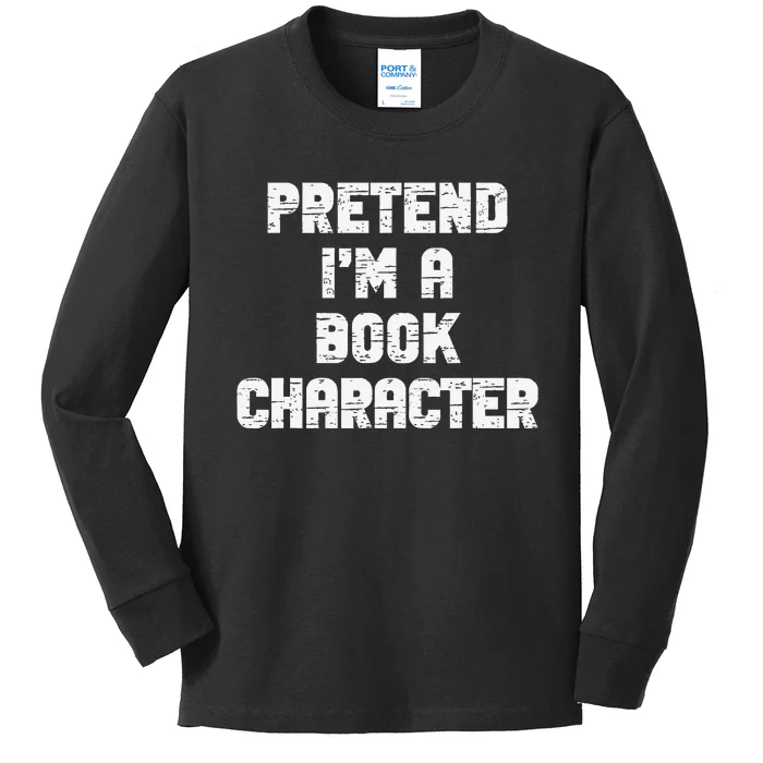 Lazy Easy Pretend IM Book Character Party Halloween Kids Long Sleeve Shirt