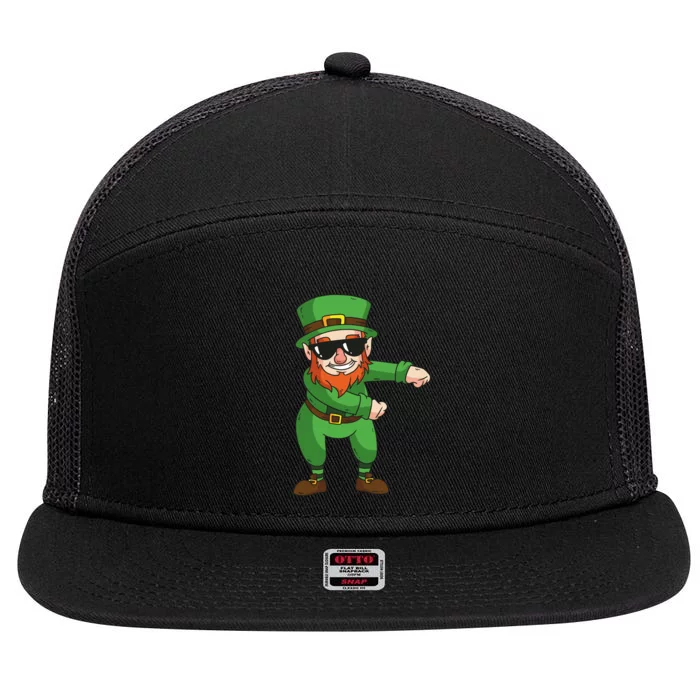 Leprechaun Floss 7 Panel Mesh Trucker Snapback Hat