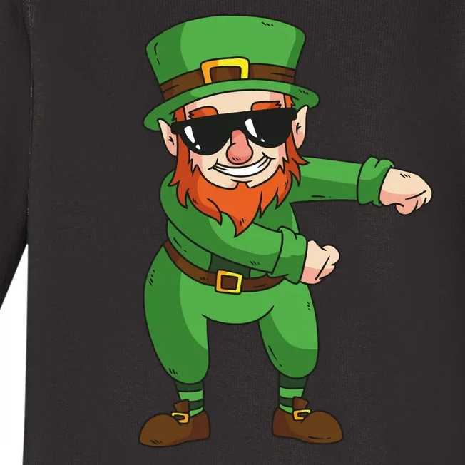 Leprechaun Floss Baby Long Sleeve Bodysuit