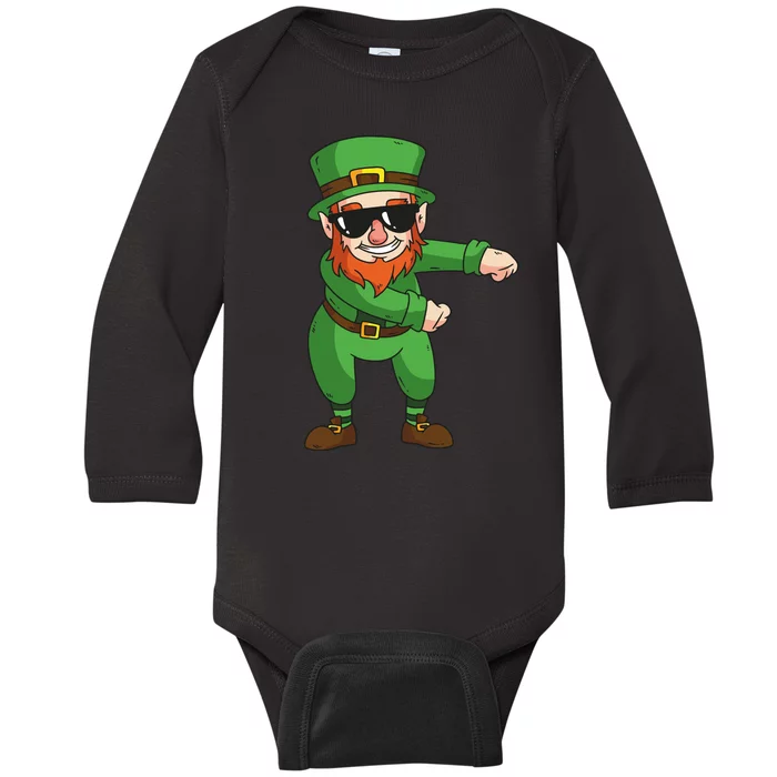 Leprechaun Floss Baby Long Sleeve Bodysuit