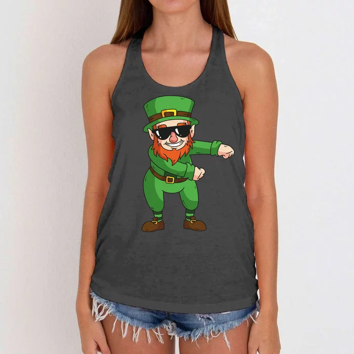 Leprechaun Floss Women's Knotted Racerback Tank