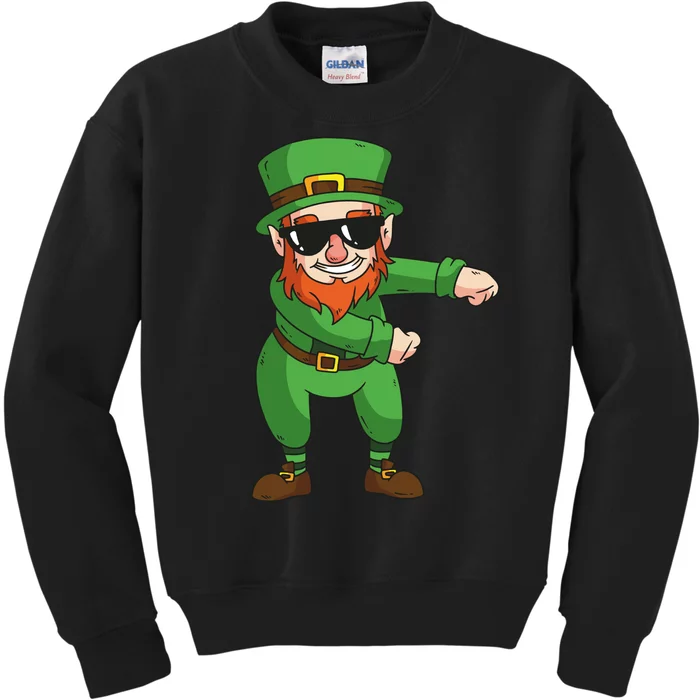 Leprechaun Floss Kids Sweatshirt