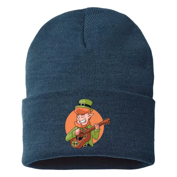 Leprechaun Guitarist Sustainable Knit Beanie