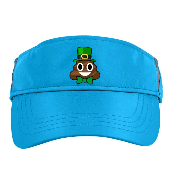 Leprechaun Poop Emoji Smiley Funny St. Patrick's Day Adult Drive Performance Visor