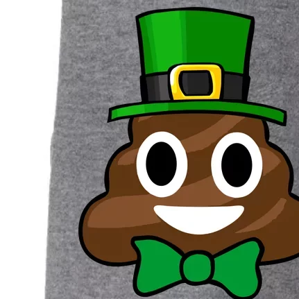 Leprechaun Poop Emoji Smiley Funny St. Patrick's Day Doggie 3-End Fleece Hoodie