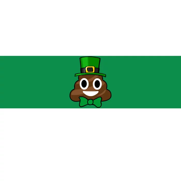 Leprechaun Poop Emoji Smiley Funny St. Patrick's Day Bumper Sticker