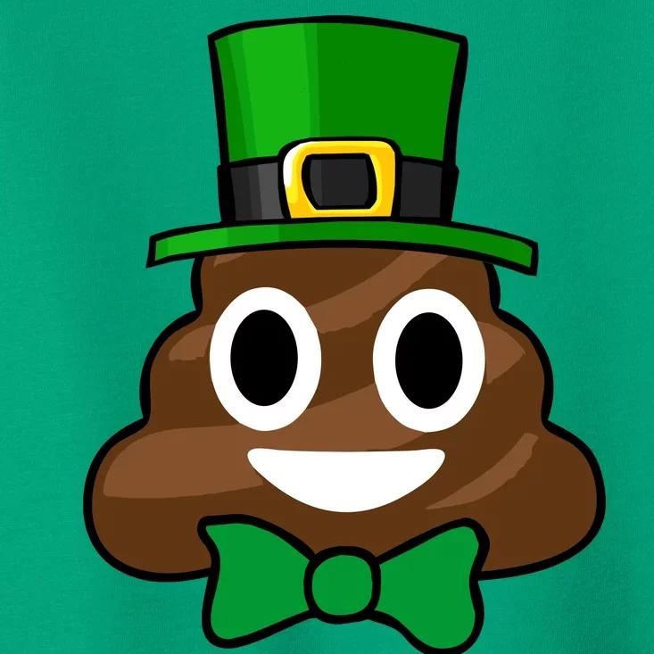 Leprechaun Poop Emoji Smiley Funny St. Patrick's Day Toddler T-Shirt